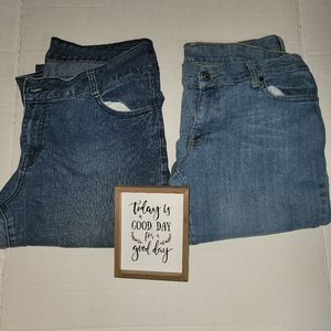 Size 14 jeans and Capri pants